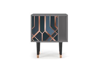 StoryZ Mesita de noche azul-verde 1 puerta L 58 cm