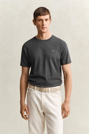 GANT Men Regular Fit Shield T-Shirt (XXXL) ANTRACIT MELANGE