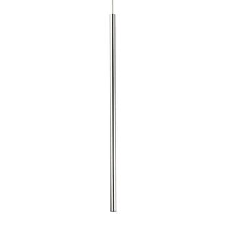 Netlighting Ultrathin LED 1 Light Slim Ceiling Pendant Chrome in Grey