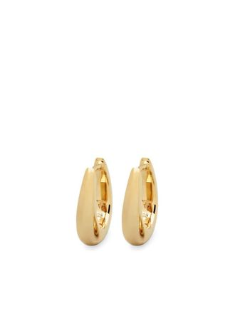 Tom Wood Liz hoop earrings - women - 18kt Gold Plated Silver - One Size - Yellow