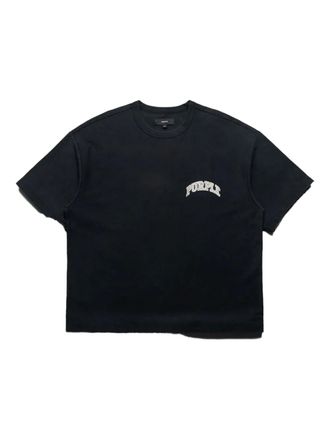 Purple slab T-shirt - Nero