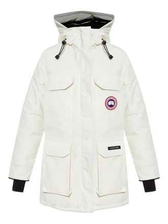 Canada Goose Expedition hooded parka coat - women - Polyester/Cotton/Down/Feather - M - White