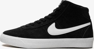 Nike Womens Bruin High Sb Sneakers In Black/white