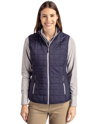 Cutter & Buck Rainier PrimaLoft Womens Eco Insulated Full Zip Puffer Vest