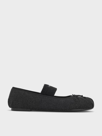 Charles & Keith Winona Felt Mary Jane Flats