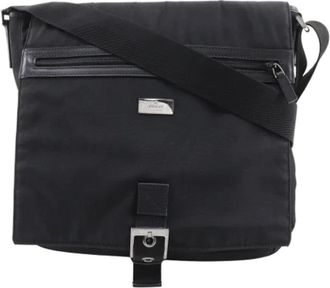 Gucci Pre-owned Canvas gucci-bags - Dames - Vintage Schoudertas - Zwart - ONE Size - Nylon - Vintage