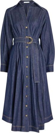 Zimmermann Shirt Kleedjes - Dames - Shirt Kleedjes - Blauw - M - Kleedjes