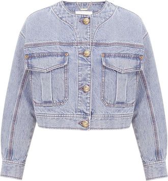 Zimmermann Cropped Denim Jacket