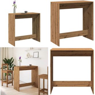vidaXL Tavolo Bar Rovere Artigianale 102x50x103,5 cm Legno Multistrato - Tavolo in truciolato - Tavolo in legno multistrato