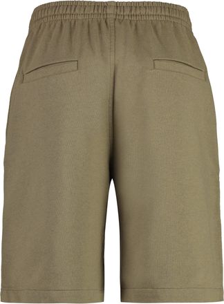 Isabel Marant Mens Mahelo Cotton Bermuda Shorts Khaki