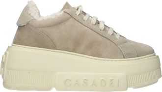 Casadei Schoenen, Dames, Beige, 37 EU, Leer, Nexus Aplsenales Sneakers