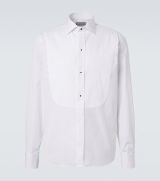 Canali Camisa de esmoquin de algod&oacute;n