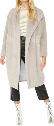 JayLey Jayley Caramel Faux Fur Oversized Coat