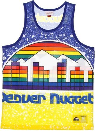 Mitchell & Ness Denver Nuggets Basketbal Tanktop - Heren - Fitness - Veelkleurig - XL - Polyester - Fitness