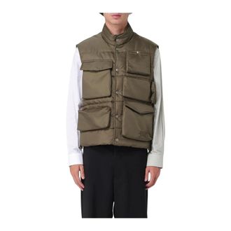 Maison Margiela Vests, male, Green, Size: S Modern Puffer Vest
