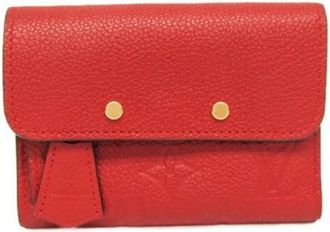 Louis Vuitton Pre-owned Wallets, female, Red, Size: ONE SIZE Pre-owned Canvas Wallet