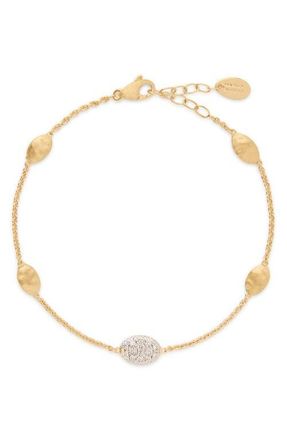 Marco Bicego Siviglia Diamond Station Bracelet in 18K Yellow/white Gold at Nordstrom, Size 6.25