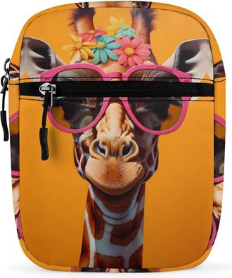 Generic Giraffe Crossbody Bag Adjustable Satchel Cute Shoulder Bag Lightweight Sling Bags