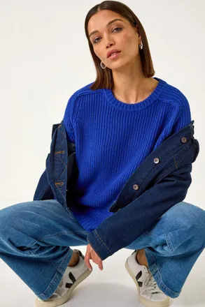 Roman Shoulder Detail Knit Jumper