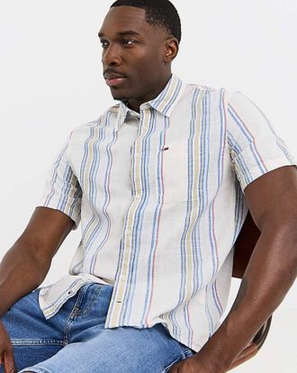 Tommy Jeans Short Sleeve Slub Shirt