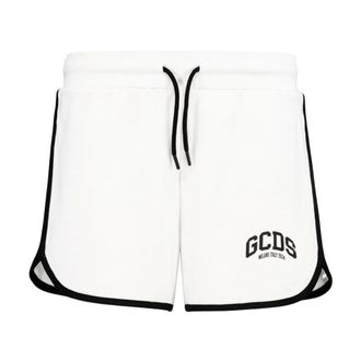 GCDS Training Shorts, female, White, Size: S Training Shorts