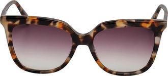 Longchamp Vierkante Cat-Eye Zonnebril - Dames - Zonnebrillen - Veelkleurig - ONE Size - Leer - Accessoires