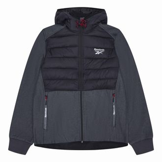 Reebok Heren Mixed Media Jas (Houtskool)