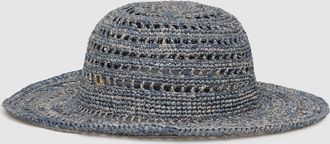 Ibeliv Chapeau Lalao Raphia Denim