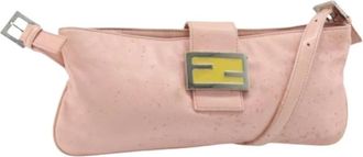 Fendi Pre-owned Shoulder Bags, female, Pink, Size: ONE SIZE Pre-owned Vintage Shoulder Bag