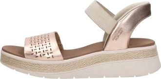 Skechers Sun Ray Sandal - Dames - Sleehakken - Beige - 41 EU - Jute - Schoenen