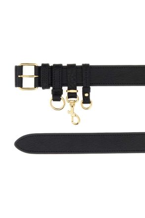 Miu Miu Womens Black Leather Belt Nero Cinture