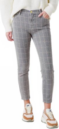 Frame Denim Le High Skinny Crop Pant In Windowpane Plaid