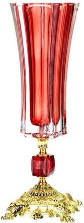 Mark Roberts Stately Fluted Pedestal Vase in Ruby at Nordstrom