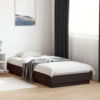 Berkfield Home Bed Frame without Mattress Black 100x200 cm Engineered Wood
