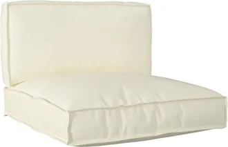 vidaXL Pallet Cushion Set 2 pcs Cream 80 x 80 x 12 cm Oxford fabric vidaXL