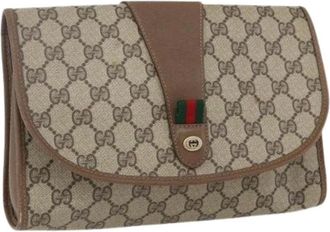 Gucci Pre-owned Clutches, female, Beige, Size: ONE SIZE Pre-owned Plastic Clutch