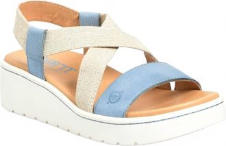 Born Womens Kasady Platform Sandal In Blue