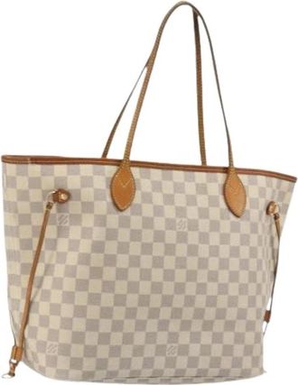 Louis Vuitton Pre-owned Tote Bag - Dames - Vintage Shopper - Beige - ONE Size - Leer - Vintage