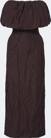 Magda Butrym Cotton and silk corset dress
