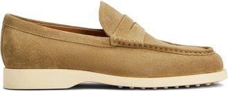 Tod's Taupe Suede Loafers