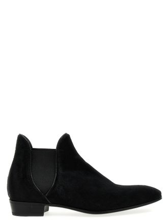Lidfort Mens Calf Hair Ankle Boots