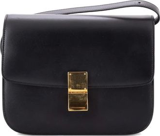 Celine Classic Box Bag Smooth Leather Medium crossbody bag - Zwart