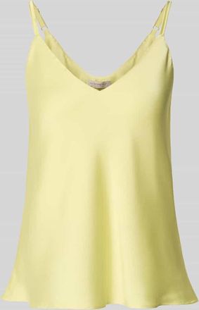 Rinascimento Rinascimento Top mit V-Ausschnitt und Spaghettitr&auml;gern in GELB, Gr&ouml;&szlig;e XL