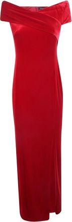 Ralph Lauren Dress Velvet Lauren Red Velvet