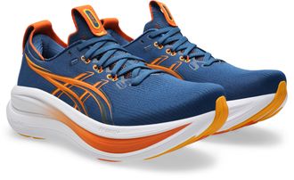 Asics Laufschuh ASICS GEL-NIMBUS 28, Herren, Gr. 42,5, twilight blau, anzu, Synthetik, Schuhe Laufschuh