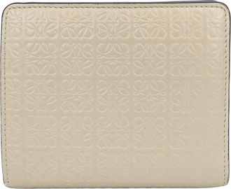 Loewe Grayish Leather Wallet (Bi-Fold) (Pre-Owned)