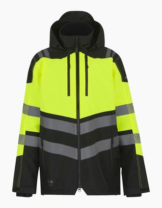 Regatta Womens Regatta Professional Mens High-Vis Waterproof Jacket - Multi/Black - Size: 22/20