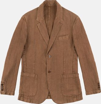 Original Vintage Giacca Di Lino Decostruita