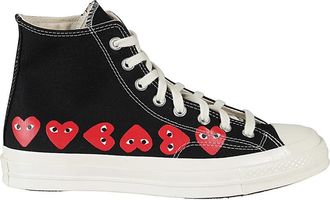 Comme Des Gar&ccedil;ons Heart High Top Sneakers - Heren - Sneakers - Zwart - 44 EU - Schoenen