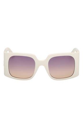 Guess Square Sunglasses in White /Gradient at Nordstrom Rack